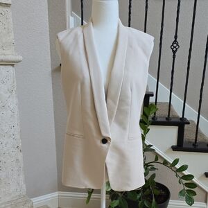 Anne Klein Cream Sleeveless Vest